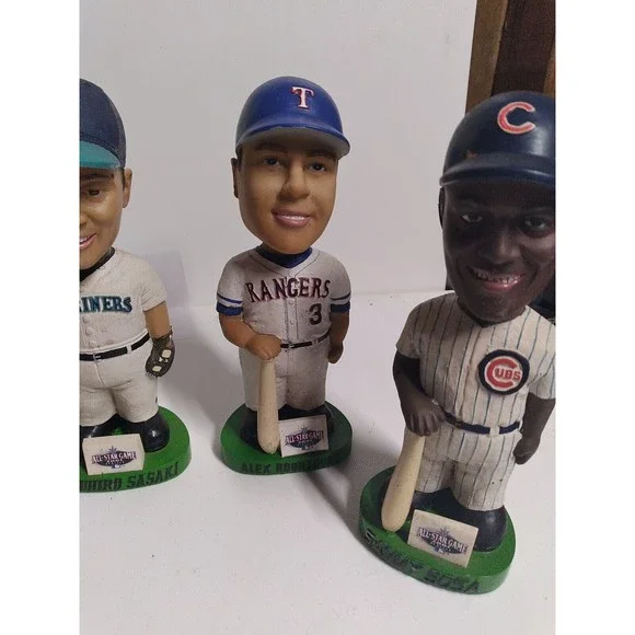 2001 All Star Game Players Bobbleheads 5 FIGURINES